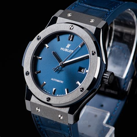 hublot blue strap watch